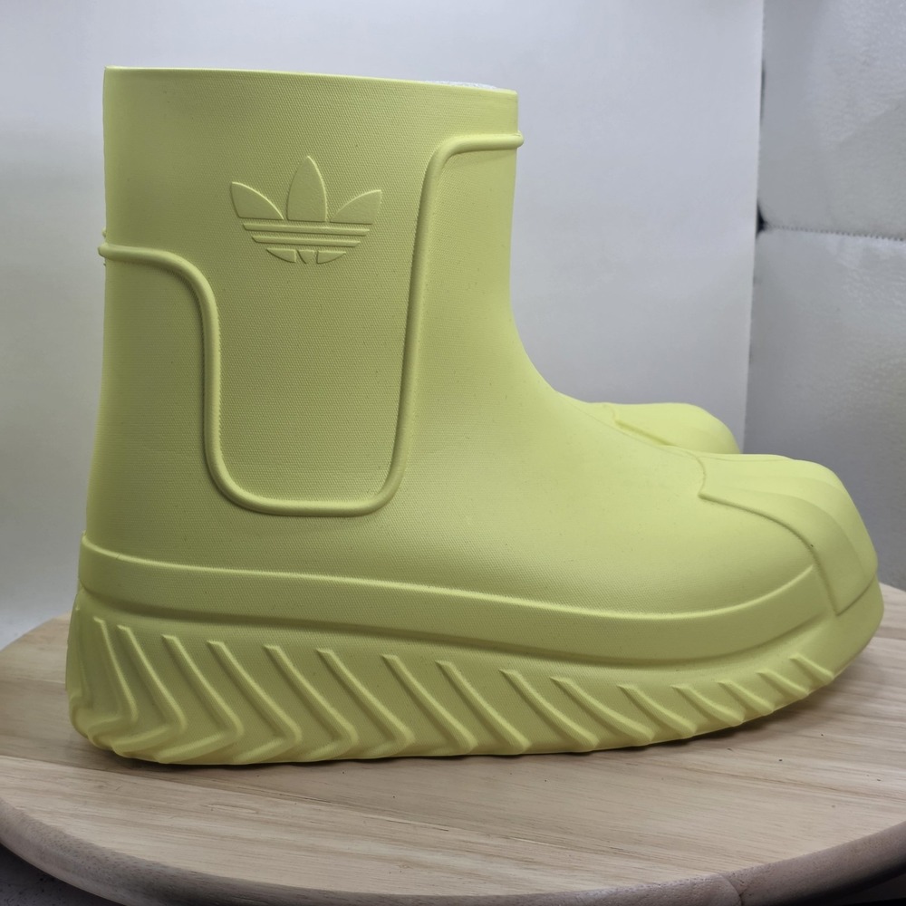 Women's 7.5 - Adidas ADIFOM SST BOOT IG2682 ORIGINALS Rubber Boots Pulse Yellow - Picture 3 of 9